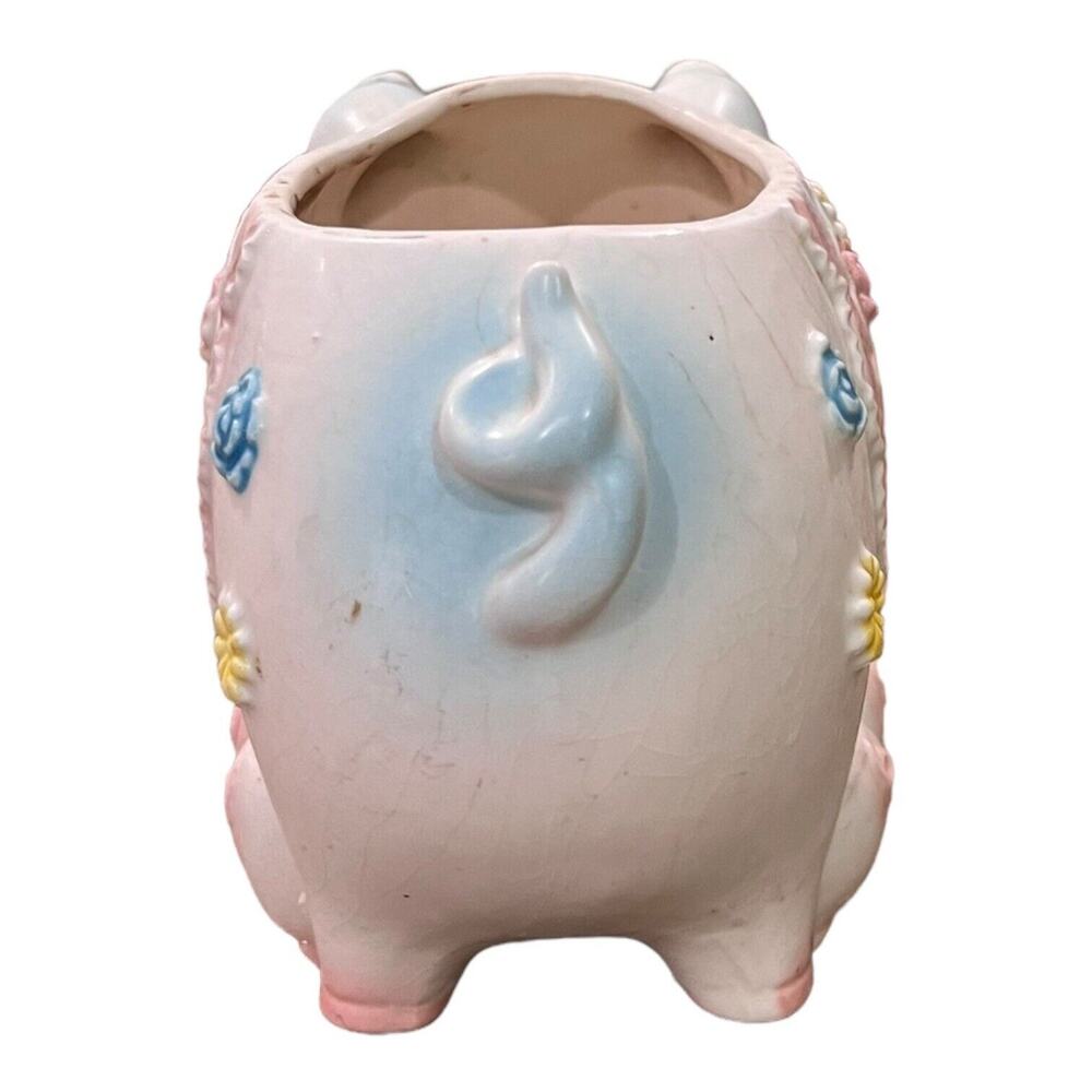 Vintage Kitschy Japan Anthropomorphic MCM Mama Pig & Piglets Napco Planter - Picture 4 of 9
